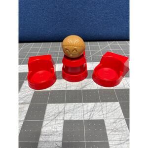 Tupperware-Tupper Toys School Bus Classroom‎ Desk 3 Boy 1987 Replacement